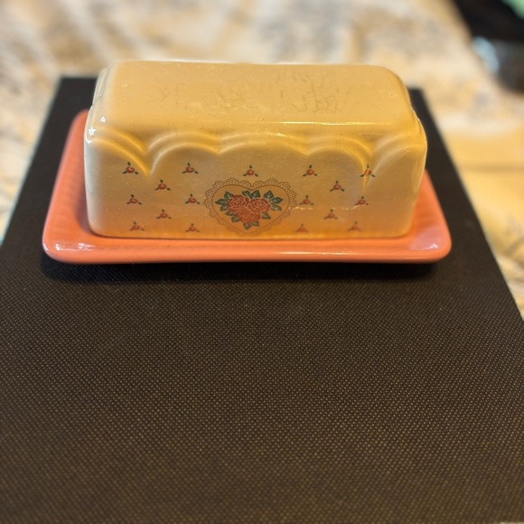 Vintage Japan Stoneware Covered Butter Dish